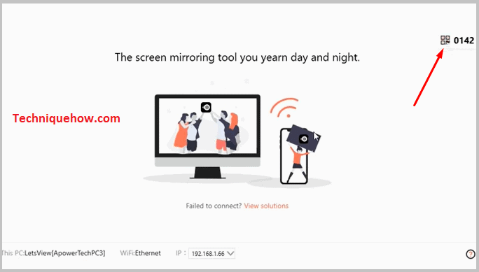 Click on mirrow icon