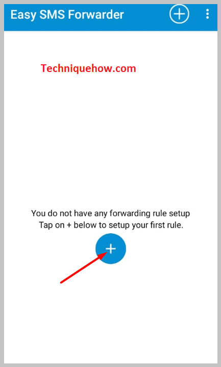 Click on the + icon then click on OK easy sms