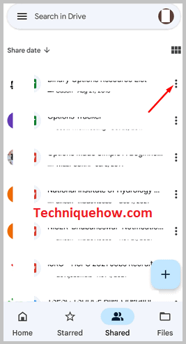 Click on three-dots
