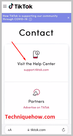 Click the Visit Help Center
