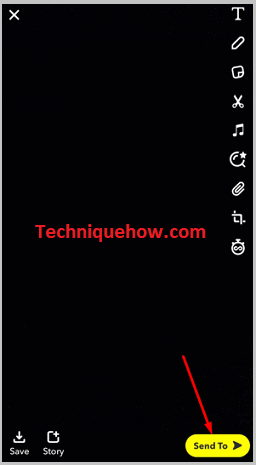 Click to send to button