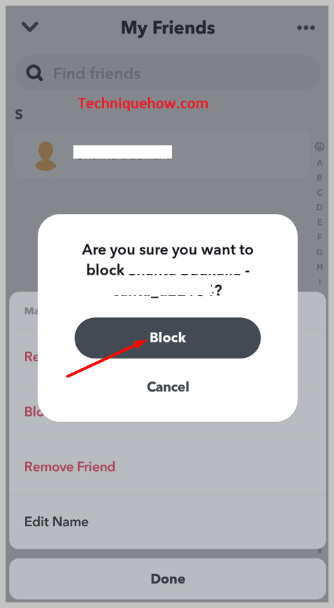 Confirm it by clicking the block