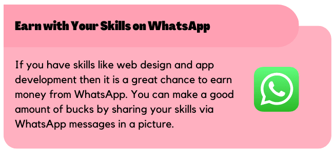 Earn with Your Skills on WhatsApp