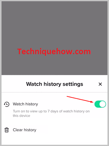 Enable Watch History