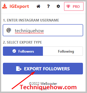Export Follower