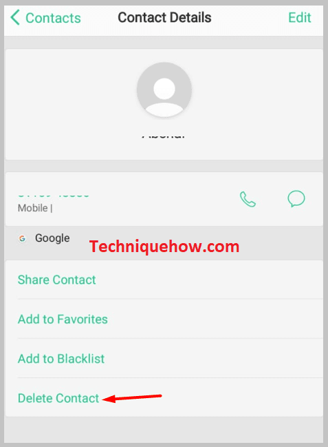 First delete the contacts whatsapp