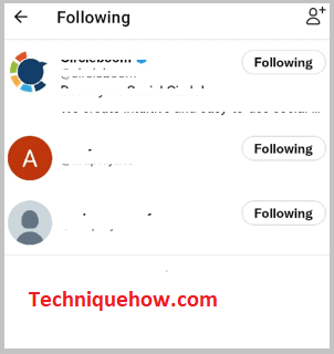 Following List