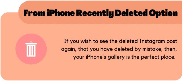 From iPhone recently deleted option