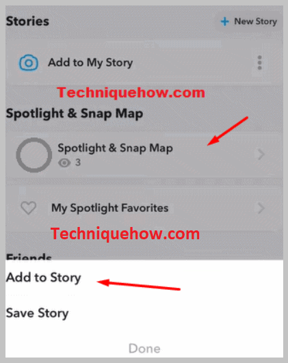 Go to the 'Spotlight & Snap Map'