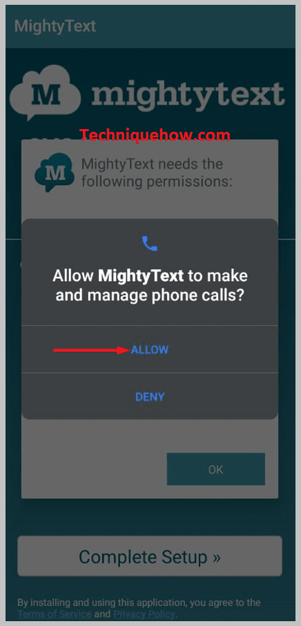 Grant the required access phone calls