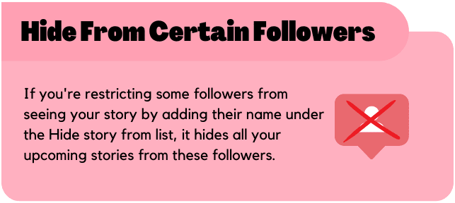 Hide from certain followers