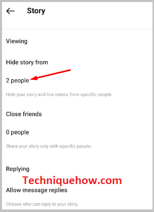 Hide story from