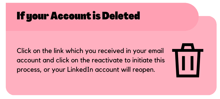 If your Account is Deleted