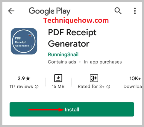 Install the PDF Receipt Generator 