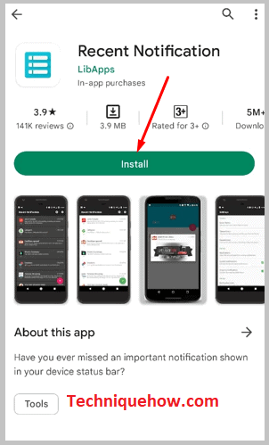 Install the Recent Notifications App