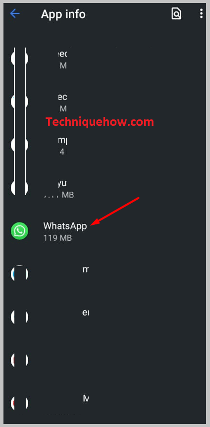  Installed App and choose WhatsApp 