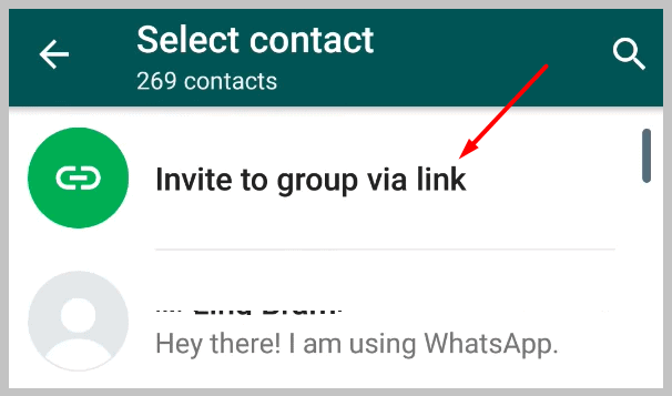 Invite to Group via Link