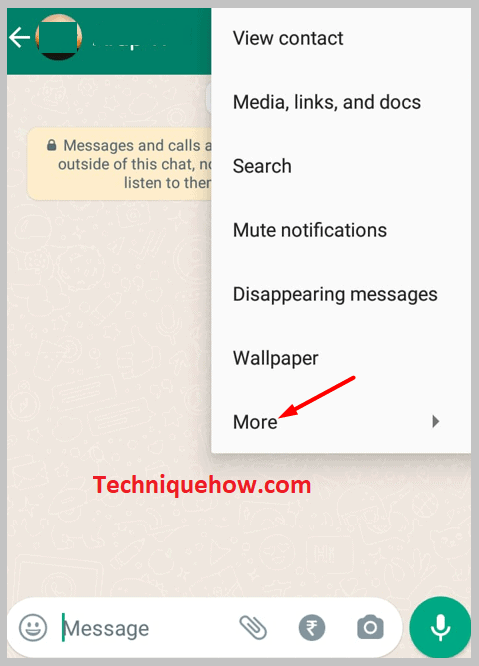 It will display a list. Now click on ‘More’