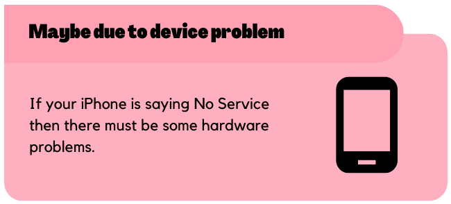 Maybe due to device problem