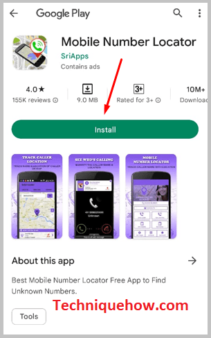 Mobile number location INSTALL