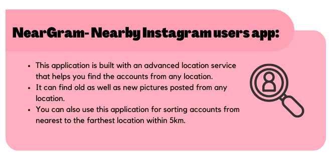 NearGram- Nearby Instagram users app