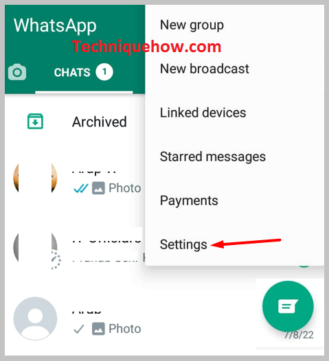 Now go to settings, there you've
