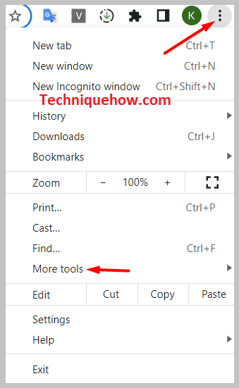 Open Application Menu''More Tools