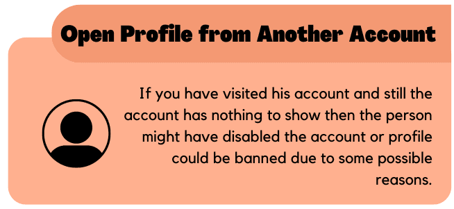 Open that Profile from Another Account