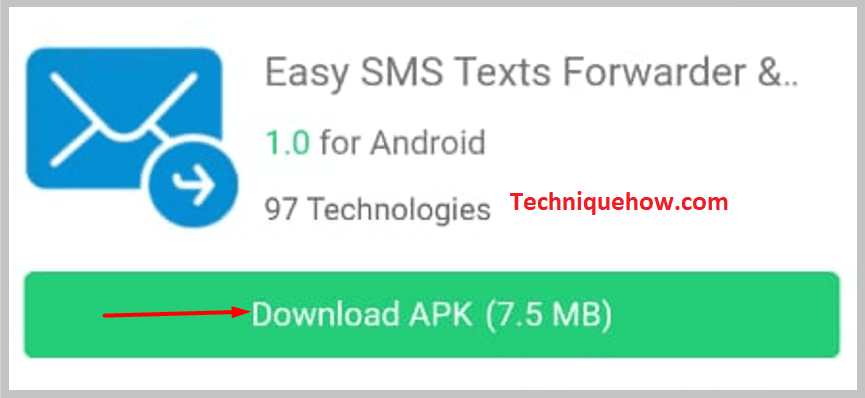 Open the application easy sms