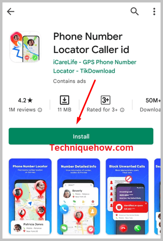 Phone number locator APP