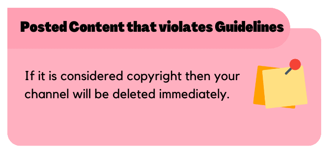 Posted Content that violates Guidelines