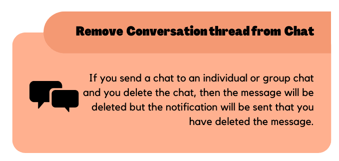 Remove the Conversation thread from the chat