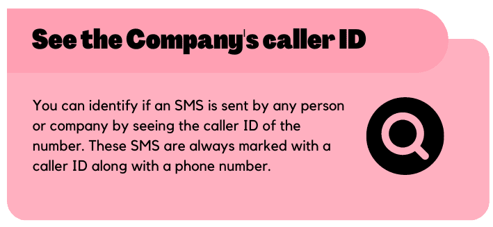 See the company's caller ID