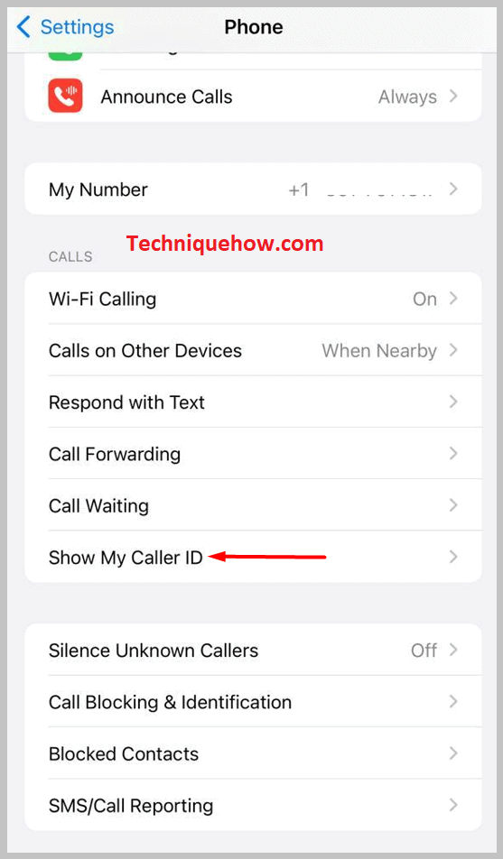 Show My Caller ID iphone
