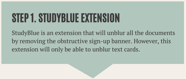 StudyBlue Extension
