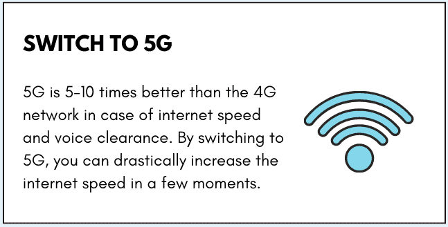 Switch to LTE
