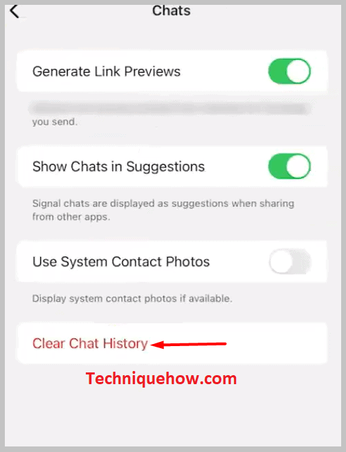 Tap on Clear History and then ios
