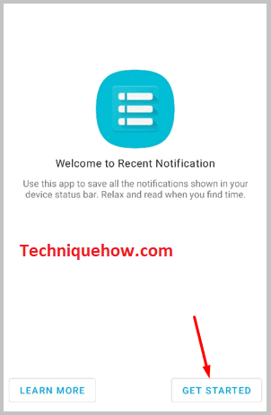 Tap on Get Started