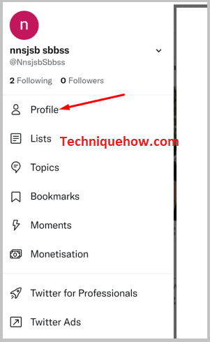 Tap on Profile