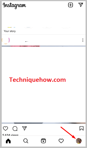 Tap on Profile Icon