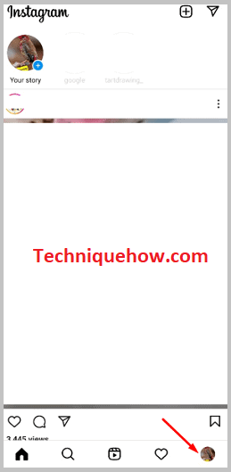 Tap on Profile Icon
