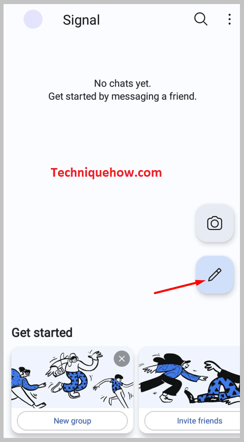 Tap on the pencil icon to get into