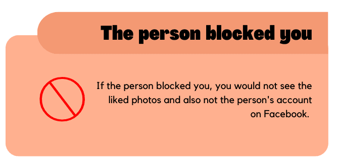 The person blocked you