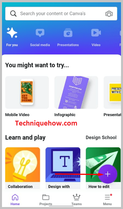 Then click on “Create a design”