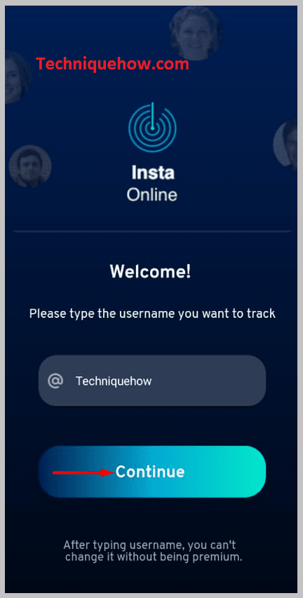 Then put the username of the Instagram