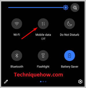 Turn off the Mobile Data button