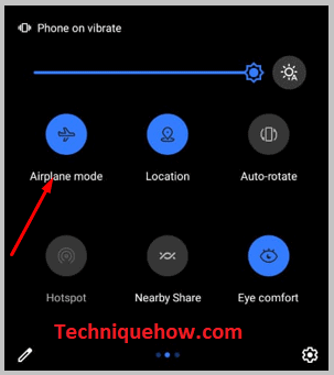 Turn on the Airplane Mode button.