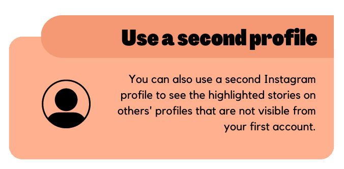 Use a second profile