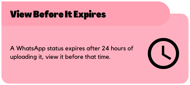 View it just before it's about to expire