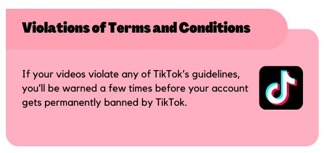 Violations of Terms and Conditions